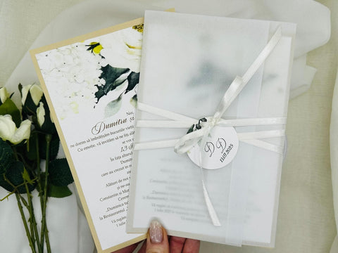 Invitatie cu Vellum cod 1360