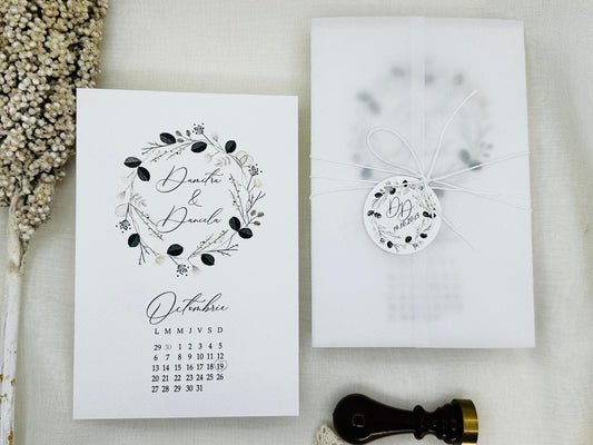Invitatie cu Vellum cod 1365