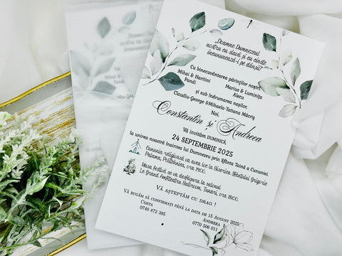 Invitatie nunta cod 1387