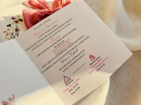 Invitatie nunta si botez cod 1392