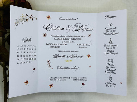 Invitatie nunta cod 1398