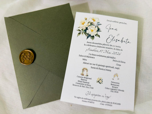 Invitatie cu sigiliu cod 1444