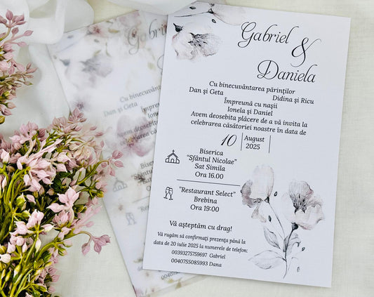 Invitatie nunta cod 1491