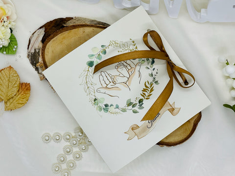 Invitatie botez cu fundita cod 15522