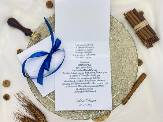 Invitatie de botez cod 1631