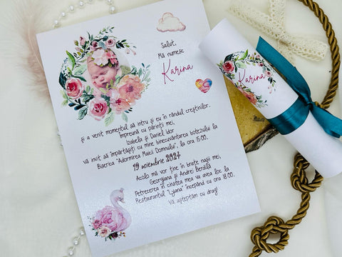 Invitatie botez cod 1728
