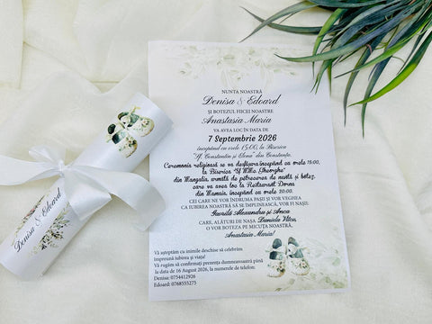 Invitatie nunta si botez cod 1841