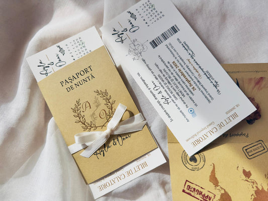 Invitatie pasaport - bilet avion 1850