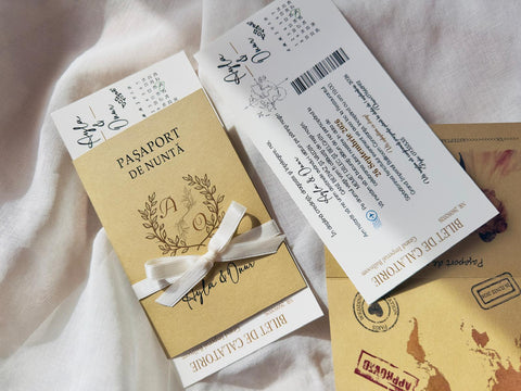 Invitatie pasaport - bilet avion 1850