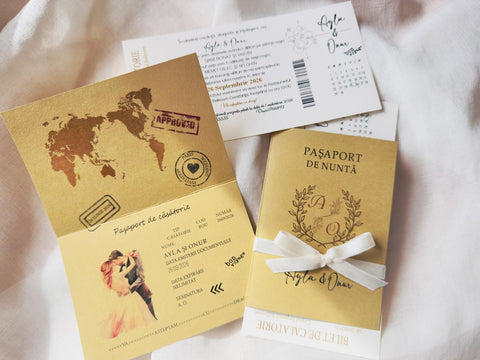 Invitatie pasaport - bilet avion 1850