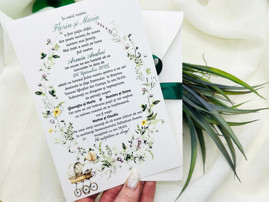 Invitatie nunta si botez cod 1863