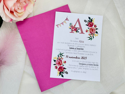 Invitatie de botez cod 1876