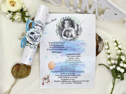 Invitatie de botez cod 1882