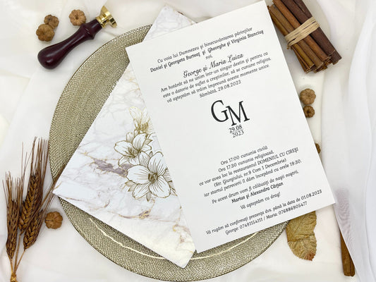 Invitatie de nunta cod 19343