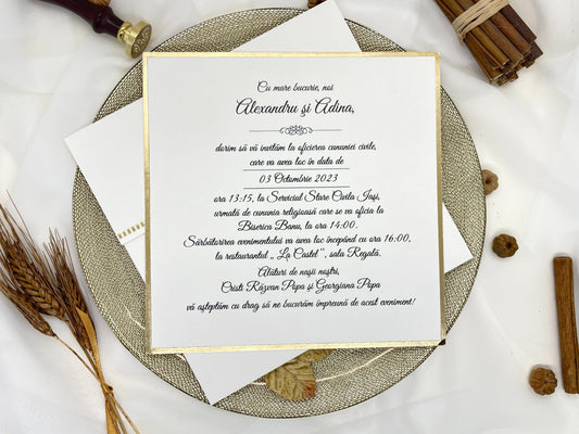 Invitatie de nunta cod 19352