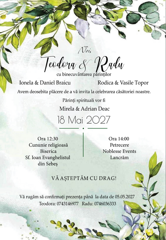 Invitatie digitala IN109