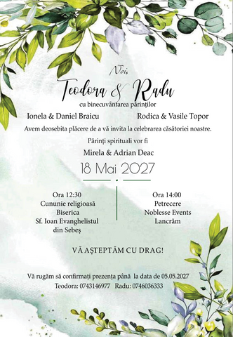 Invitatie digitala IN109