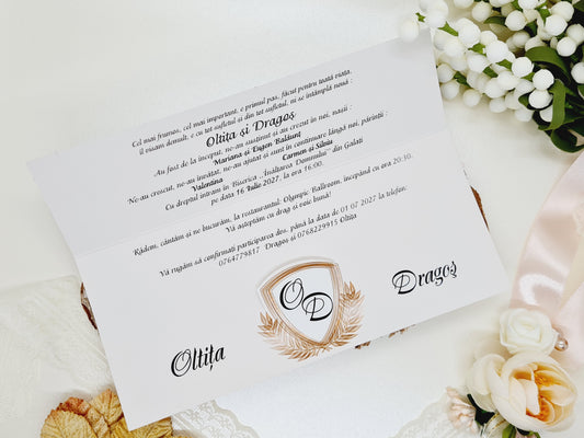 Invitatie de nunta cod 7014