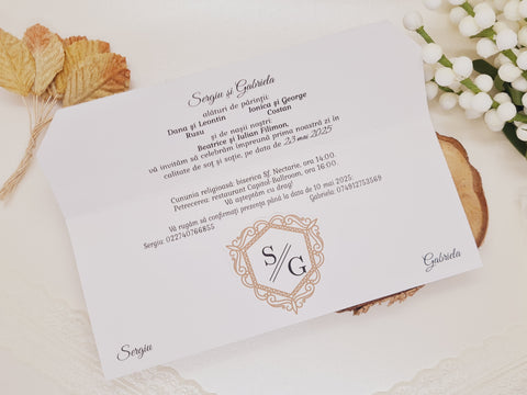 Invitatie de nunta cod 7015
