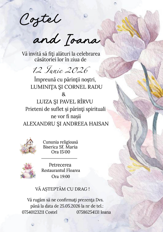 Invitatie digitala IN124