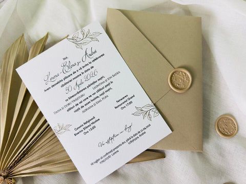 Invitatie nunta moderna cod 1446