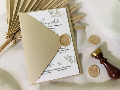 Invitatie nunta moderna cod 1446
