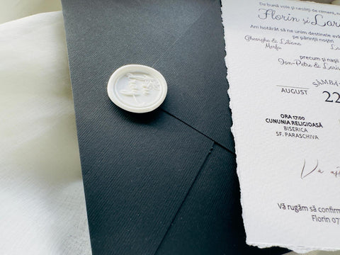 Invitatie plic negru cod 1448