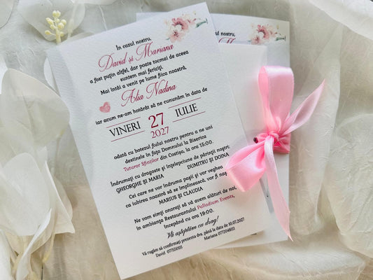 Invitatie nunta si botez cod 1863
