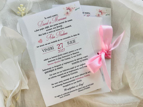 Invitatie nunta si botez cod 1863