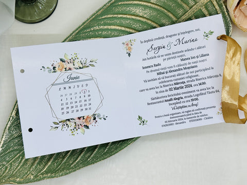 Invitatie model floral cod 11531