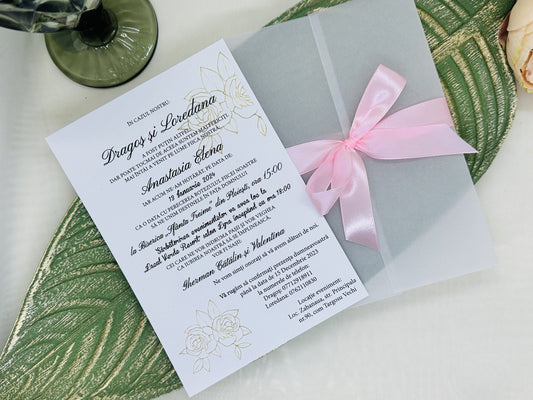 Invitatie nunta si botez cod 11532