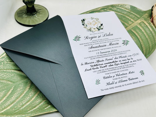 Invitatie nunta si botez cod 11536