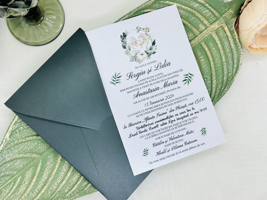 Invitatie nunta si botez cod 11536