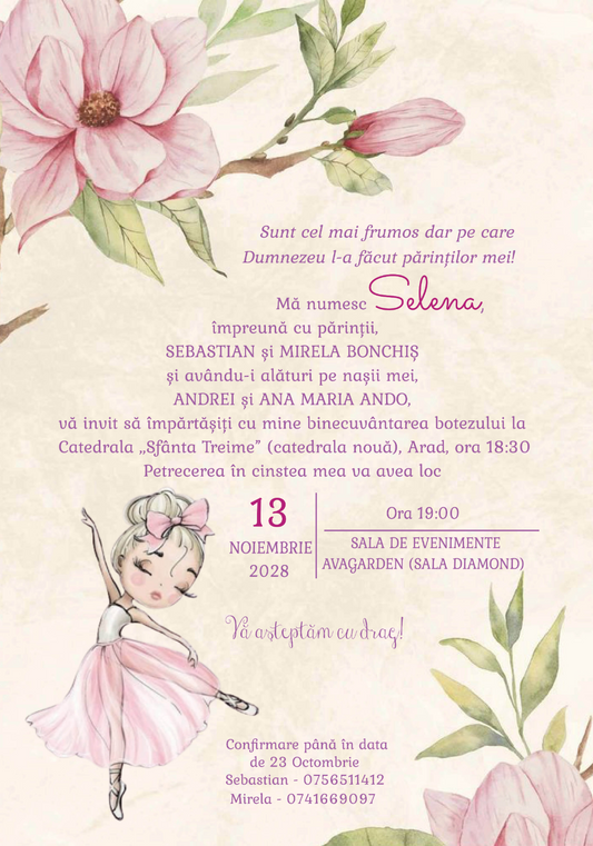 Invitatie electronica botez IB10