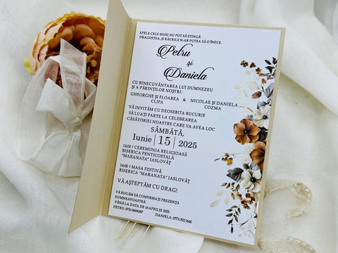 Invitatie nunta cod 1385