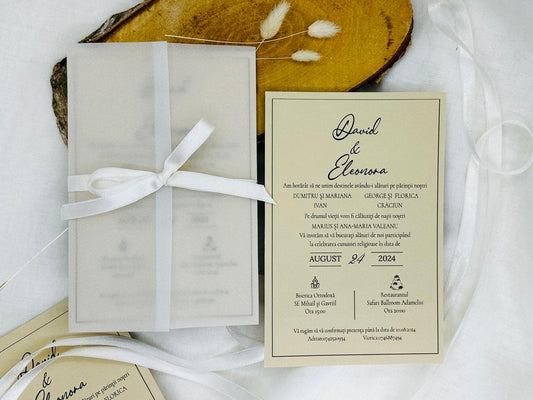 Invitatie nunta cod 1865