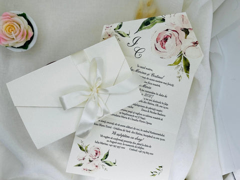 Invitatie nunta si botez cod 1877