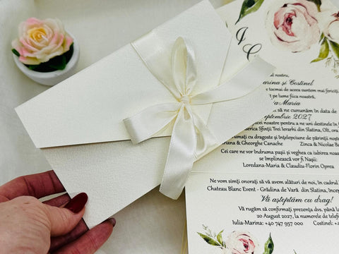 Invitatie nunta si botez cod 1877
