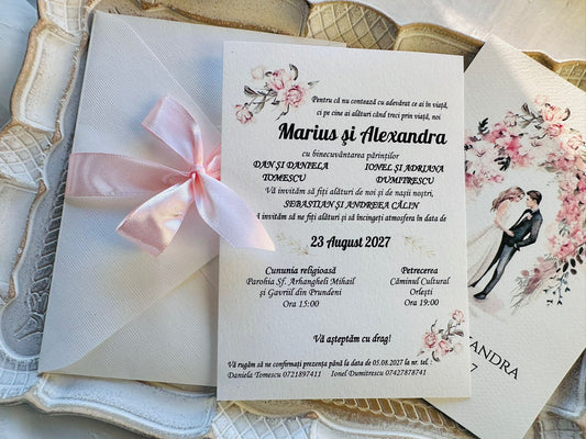 Invitatie nunta cod 1418