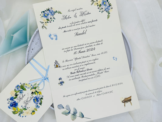 Invitatie nunta si botez cod 1382