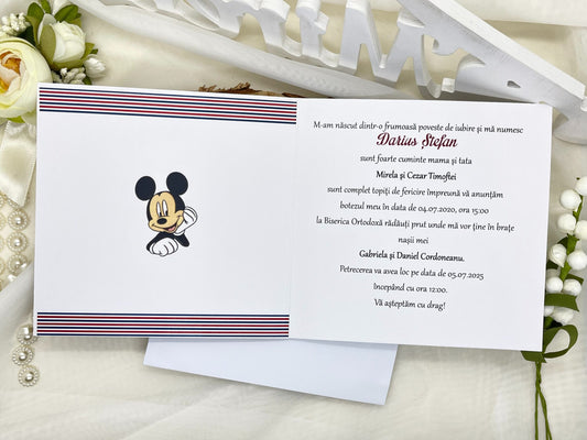 Invitatie de botez cod 1610