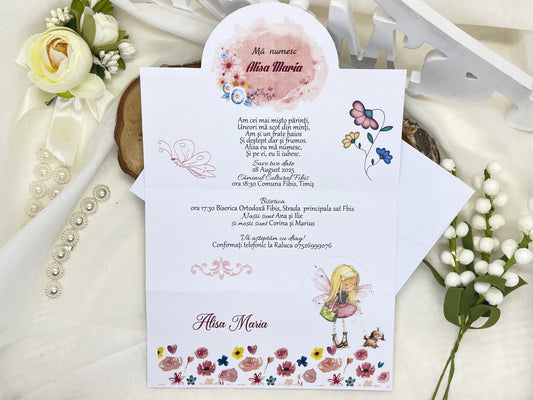 Invitatie de botez cod 1619