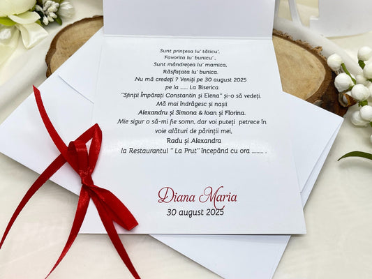 Invitatie de botez cod 1642