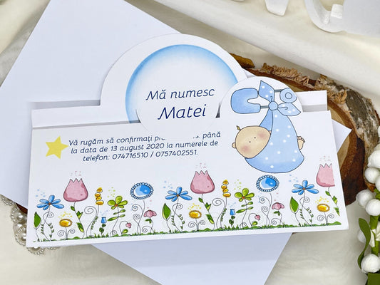 Invitatie de botez cod 1680