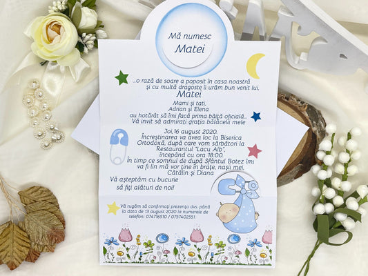 Invitatie de botez cod 1680