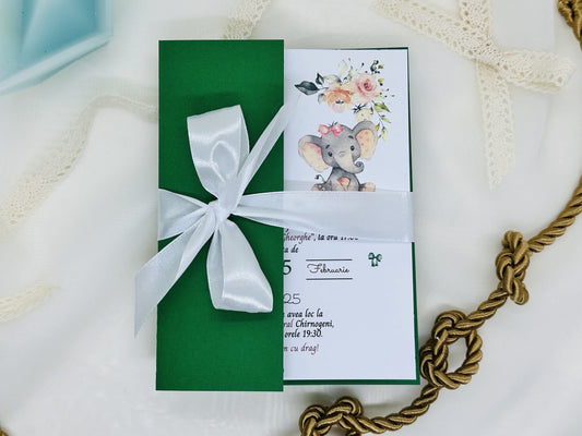Invitatie botez elefantel cod 1704