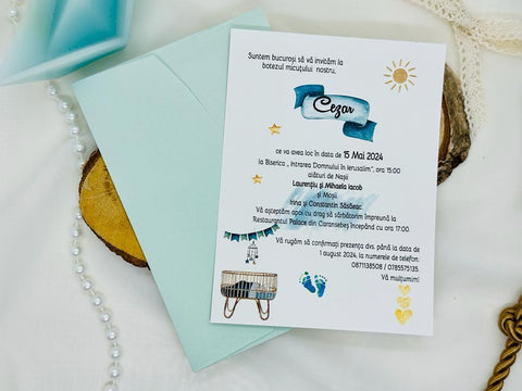 Invitatie de botez cod 1708