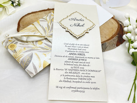 Invitatie de botez cod 17107B