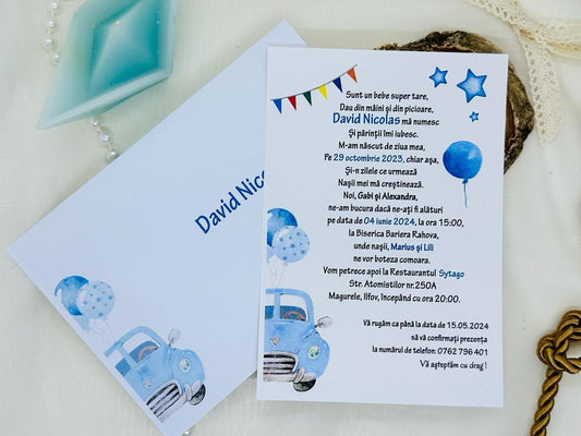 Invitatie masinuta cod 1712