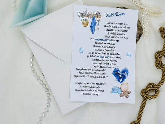 Invitatie de botez cod 1716